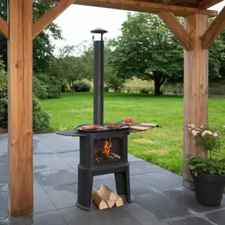 Gietijzeren Buitenkachel Vulture