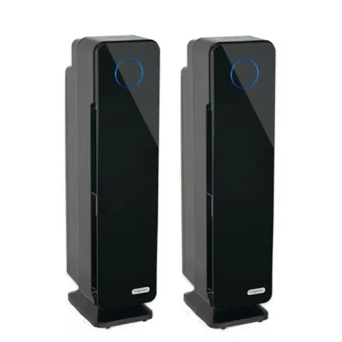 2 x PR-950 True HEPA UVS Luchtreinigers 80 m² zwart