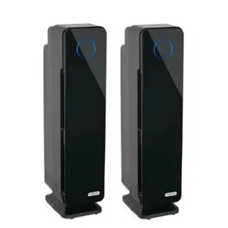 2 x PR-950 True HEPA UVS Luchtreinigers 80 m² zwart