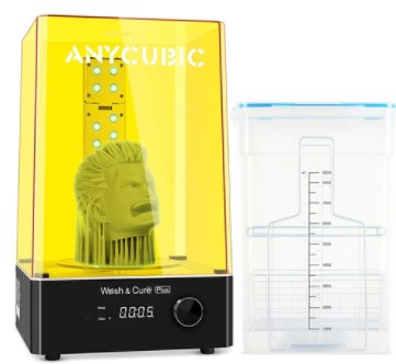 Anycubic Wash &amp; Cure Plus Machine, Basket Washing Size
