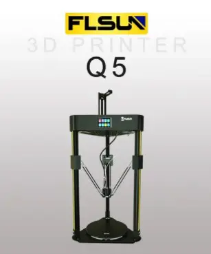 FLSUN Q5 Delta 3D Printer, 32Bit Mainboard, Titan Extruder