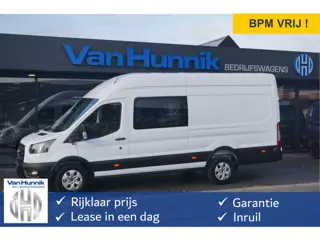 Ford Transit 350L 130PK L4H3 Dubbel Cabine BPM VRIJ!! Navi, ° Camera, Adap. Cruise, LM Velg!! NR. A2