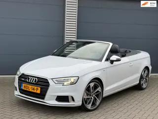 Audi A3 CABRIOLET 1.4 TFSI CoD Sport, parelmoer wit, lederen sportinterieur,19 inch, stoelverwarming