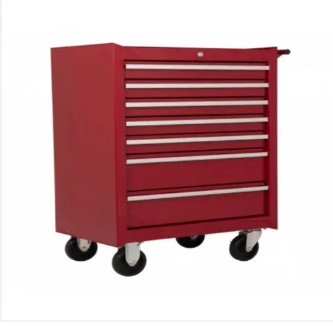 Gereedschapwagen 2 laden gevuld 144-dlg. rood