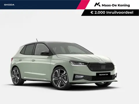 Škoda Fabia Monte Carlo 1.0 TSI 85 kW / 115 PK Hatchback 7 ver snelling | Timiano green black magic 