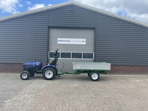 Kraffter Kipper 2.5t 1-asser voor minitractor (solis kubota iseki farmtrac knegt)