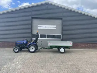 Kraffter Kipper 2.5t 1-asser voor minitractor (solis kubota iseki farmtrac knegt)