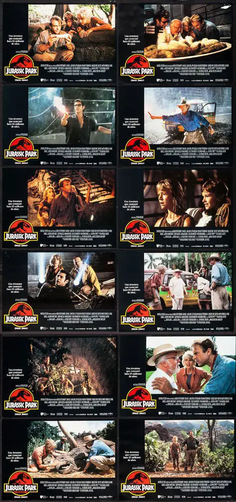 JURASSIC PARK lobbycard set.