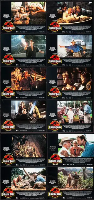 JURASSIC PARK lobbycard set.