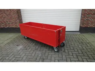 Bak/kist op zwenkwielen