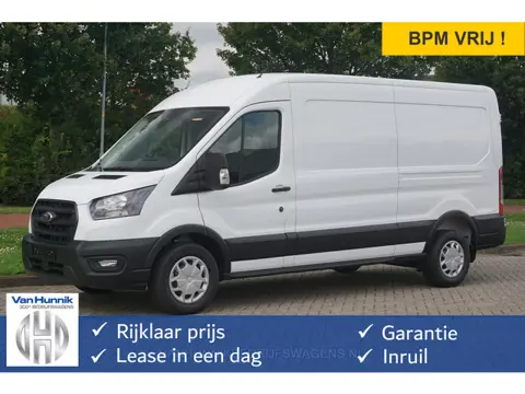 Ford Transit 350L 130PK L3H2 Trend AUT BPM VRIJ!! Clima, 12" Sync 4 Navi, 270º deur, Trekhaak!! NR. 