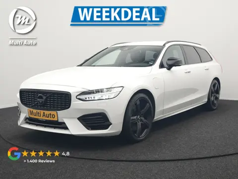 Volvo V90 T8 AWD R-Design PHEV 394pk Dealer O.H. | Adaptive Cruise | 360 Camera | Black Optic | Alca