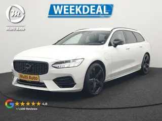 Volvo V90 T8 AWD R-Design PHEV 394pk Dealer O.H. | Adaptive Cruise | 360 Camera | Black Optic | Alca
