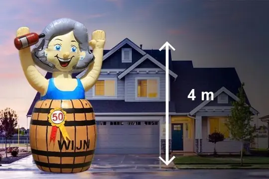 Sarah pop in wijnvat te huur, landelijke bezorging mogelijk