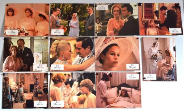 A WEDDING lobbycard set.
