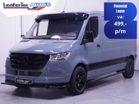 Mercedes-Benz Sprinter 215 CDI 150 pk Black&Grey Edition L2H1 Airco, 18" LMV, Bumpers in Kleur, Zonn