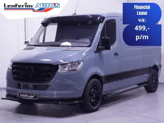 Mercedes-Benz Sprinter 215 CDI 150 pk Black&Grey Edition L2H1 Airco, 18" LMV, Bumpers in Kleur, Zonn