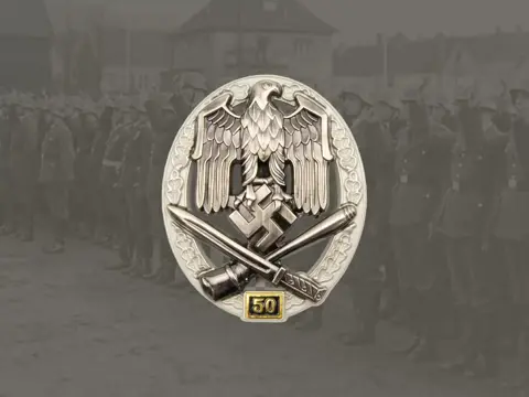 Embleem,Badge,Duitsland,WWII,Wehrmacht,Infanterie,50,Missies