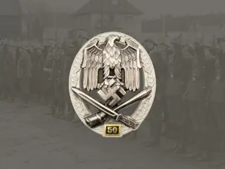 Embleem,Badge,Duitsland,WWII,Wehrmacht,Infanterie,50,Missies