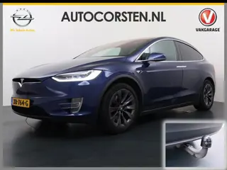 Tesla Model X 100D 20" Trekhaak Leder Luchtvering Adaptive Cruise AutoPilot Panoramadak Vleugeldeure