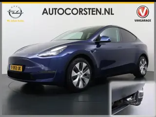 Tesla Model Y Long Range AWD 514pk SOH 92% Trekhaak Warmtepomp Leder Panoramadak Matrix-LED Autopilo
