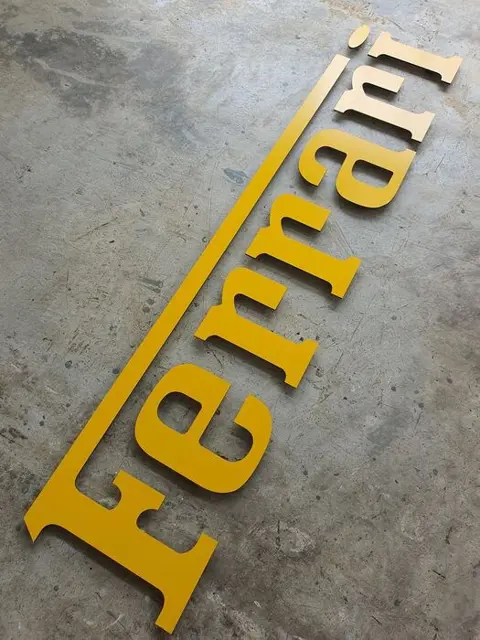 Decoratief object - Ferrari Aluminium Logo - Ferrari