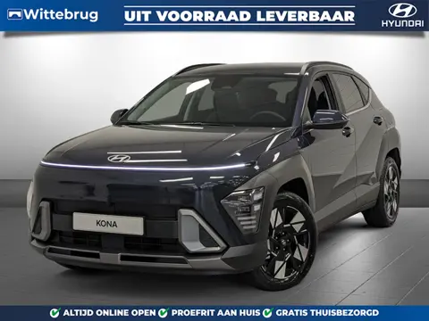 Hyundai KONA 1.6 GDI HEV Premium Full Hybride Automaat met Navigatie, Lederen bekleding en Stoelverw