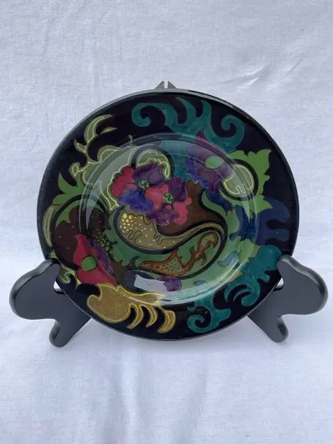 Plateelbakkerij Zuid-Holland - Plateel Art Nouveau wandbord