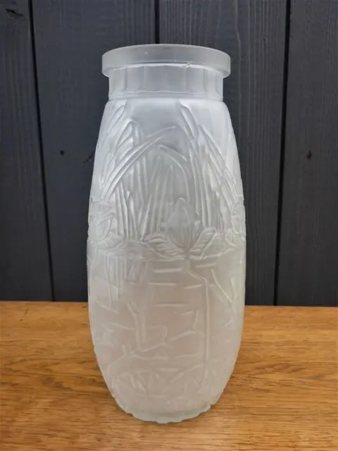 Art deco Rosice vaasSatinated Glass