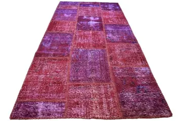 Vintage Pink Patchwork - Vloerkleed - 241 cm - 105 cm