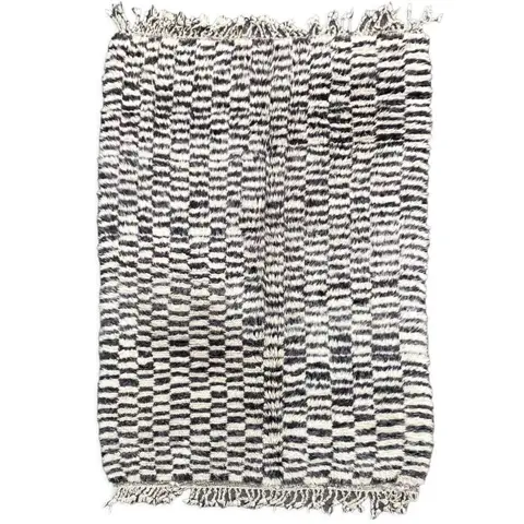 Vintage Moroccan Wool Beni Ourain Rug - Vloerkleed - 270 cm