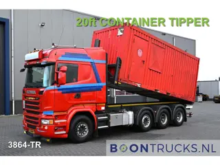 Scania R450 8x2 | EURO6 * CONTAINER TRANSPORT * 20ft TIPPING * NL TRUCK * APK 02-2026