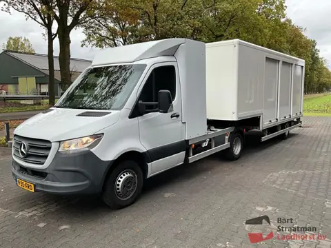 Mercedes-Benz Sprinter 519 4x2 Euro 6 BE trekker met 1 assige Spiller BE oplegger. BS1776