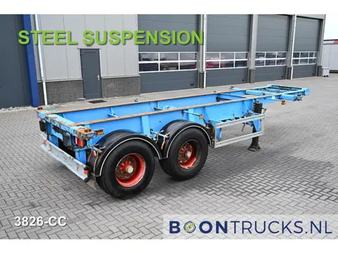 Schweriner Nutzfahrzeuge CS 20 CHASSIS | 20ft * STEEL SUSPENSION * BPW / DRUM * 9x AVAILABLE