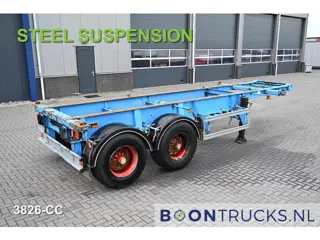 Schweriner Nutzfahrzeuge CS 20 CHASSIS | 20ft * STEEL SUSPENSION * BPW / DRUM * 9x AVAILABLE