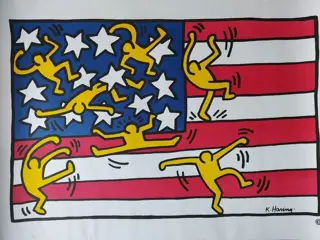 Keith Haring (after) - American Flag 88
