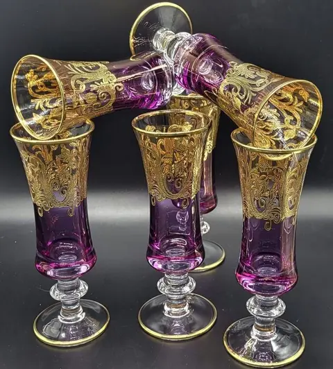 Antica cristalleria italiana - Sensuele fluiten in diep