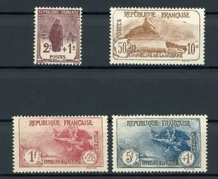 Frankrijk 1926/1927 - 3rd seriesWar orphans - Yvert n°229/232