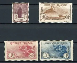 Frankrijk 1926/1927 - 3rd seriesWar orphans - Yvert n°229/232