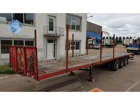 Trailor Drum Trailor 3-assige platte trailer - Trommelremmen - Luchtvering - met rongen PM695