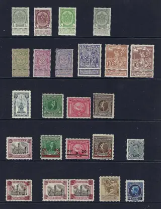 België 1894/1927 - Selectie tussen de nrs 68/70 en 249/53 - OBP/COB