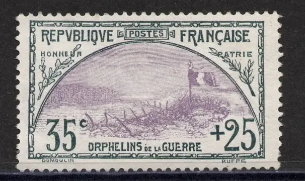 Frankrijk 1918 - 1st Orphans series, N° 152 mint** Beautiful. - Yvert