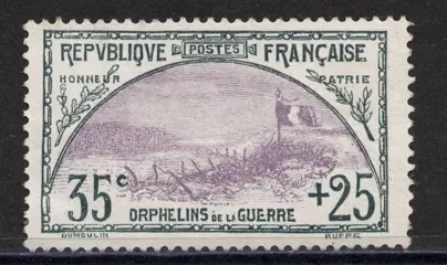 Frankrijk 1918 - 1st Orphans series, N° 152 mint** Beautiful. - Yvert