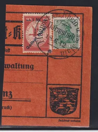 Duitse Rijk 1912 - Luchtpostzegel: Gelber Hund - Michel: IV