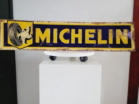 Bord - Michelin Banden Reclamebord, SOBI Bruxelles -
