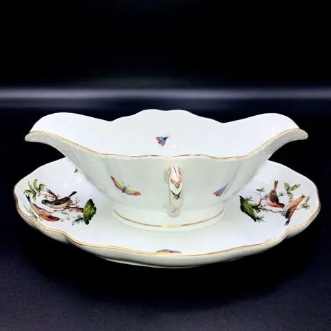 Herend, Hungary - Prachtige grote juskom met standaard (27