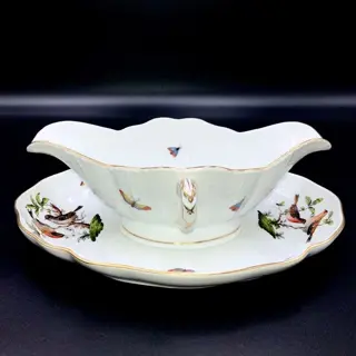 Herend, Hungary - Prachtige grote juskom met standaard (27