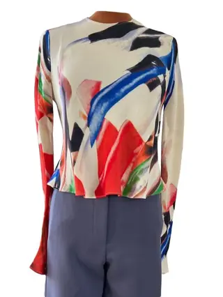 Giorgio Armani - 100% SILK//NEW//XS-S Blouse