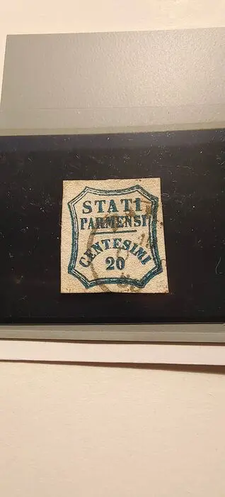 Italiaanse oude staten - Parma 1859 - 20 cents azure - Sassone nr. 15