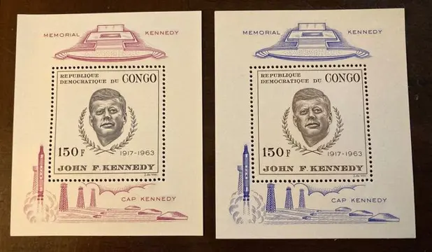 DR Congo 1966 - Foutief getande blokken J.F.Kennedy - OBP/COB BL19/20 Foutief getand